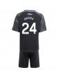 Billige Aston Villa Amadou Onana #24 Bortedraktsett Barn 2025-26 Kortermet (+ Korte bukser)